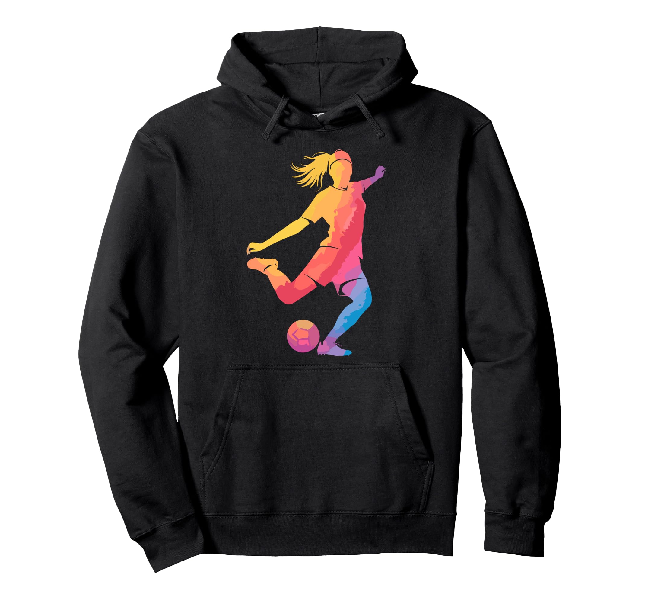 Colorful Football Sport Game Watercolor Hoodie - Novelty Apparel Men Women