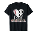 Ball Grandma Heart Soccer T-Shirt - Casual Everyday Wear Men Women