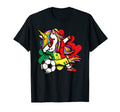 Dabbing Unicorn Senegal Soccer Fans T-Shirt - Unique Graphic Men Women