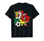 Dabbing Unicorn Senegal Soccer Fans T-Shirt - Unique Graphic Men Women
