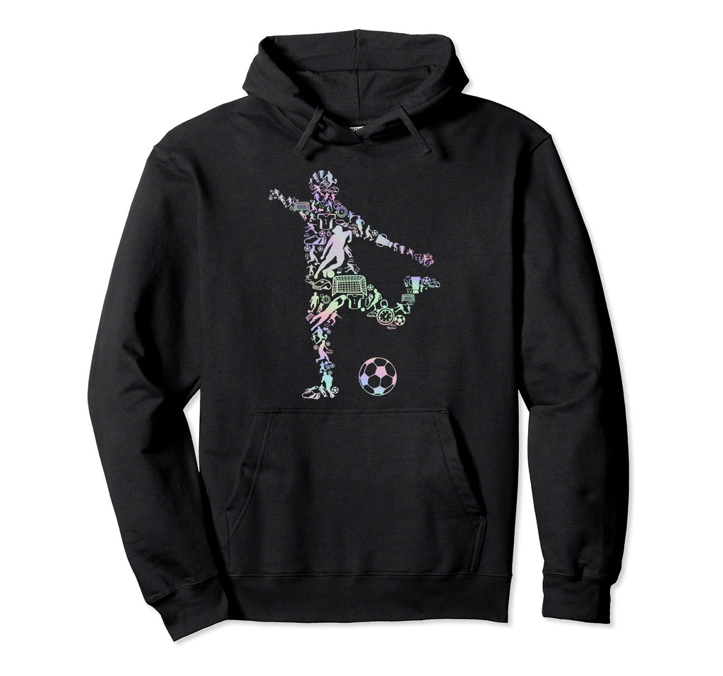 Pastel Soccer Sports Soccer Player Hoodie - Unique Graphic for Adults