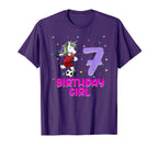 Unicorn Soccer 7Th Birthday Love Funny T-Shirt - Unique Graphic for Adults