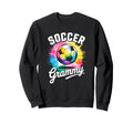 Soccer Grammy Grandma Tie Dye Sweatshirt - Casual Everyday Wear Unisex