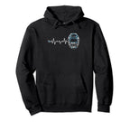 Ice Hockey Goalie Goalkeeper Ekg Hockey Hoodie - Novelty Apparel Men Women