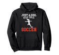 Just Who Loves Soccer Hoodie - Fun Novelty Design Unisex