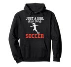 Just Who Loves Soccer Hoodie - Fun Novelty Design Unisex