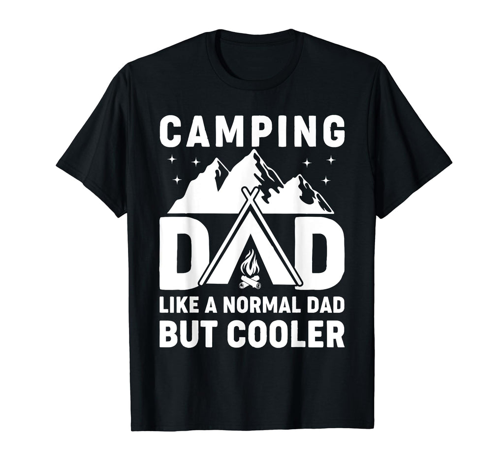 Camping Dad Funny Camper Fathers Day T-Shirt - Custom Art Print for Adults