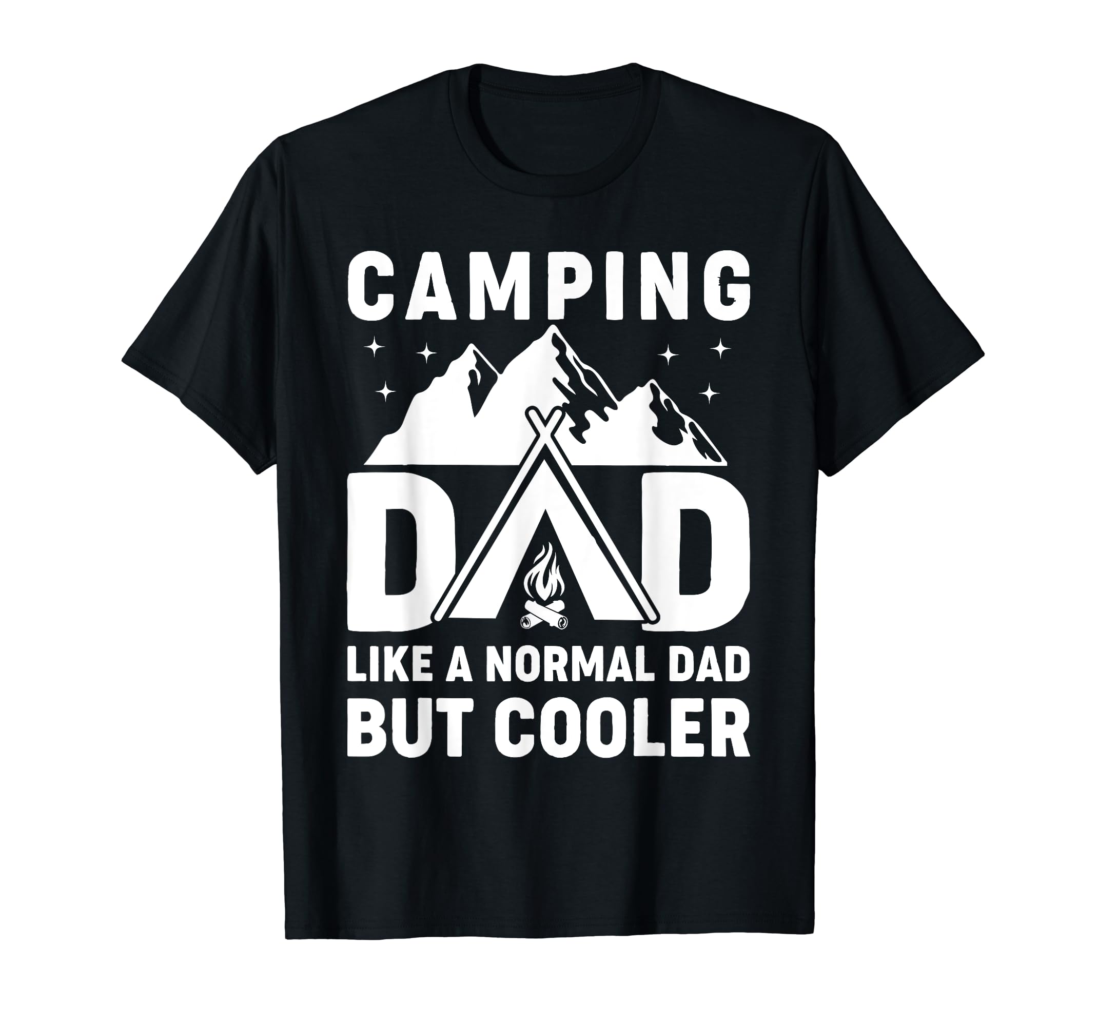 Camping Dad Funny Camper Fathers Day T-Shirt - Custom Art Print for Adults