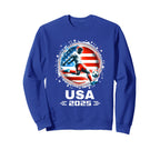 American Flag Soccer Soccer 2025 Sweatshirt - Minimalist Print Unisex