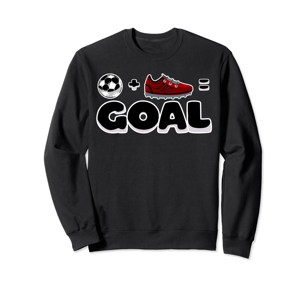 Funny Soccer Player Math Goal Sweatshirt - Fun Novelty Design Men Women