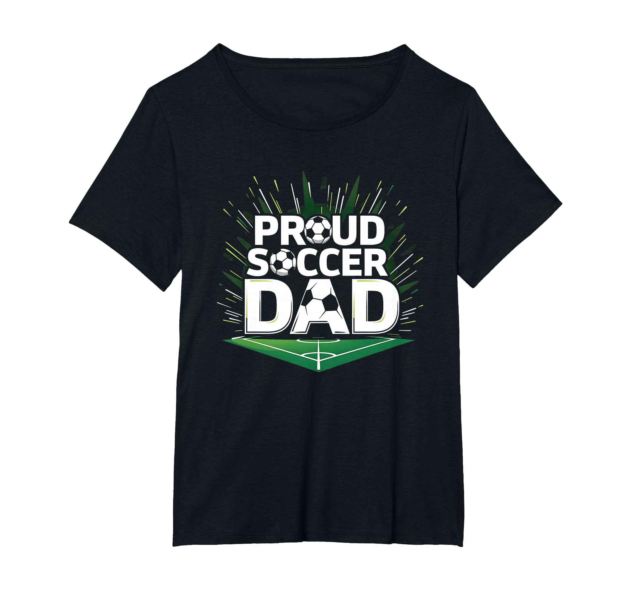 Proud Soccer Dad Cheering T-Shirt - Casual Everyday Wear Men Women