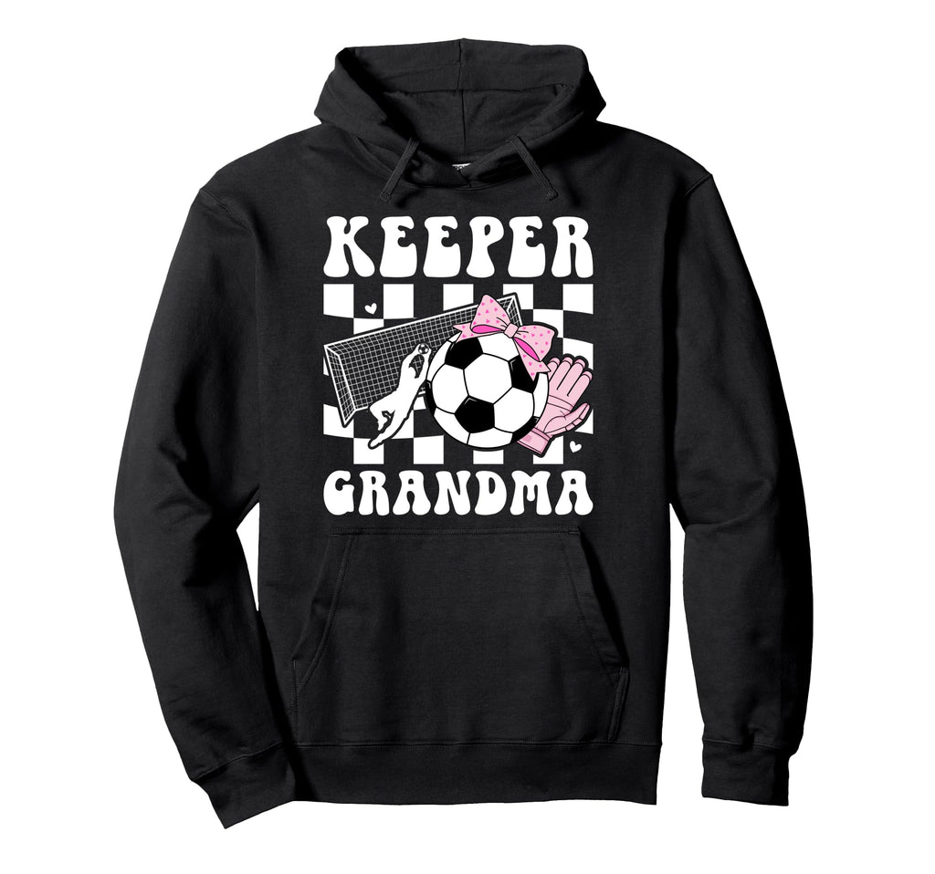Groovy Soccer Keeper Grandma Soccer Hoodie - Streetwear Style for Adults