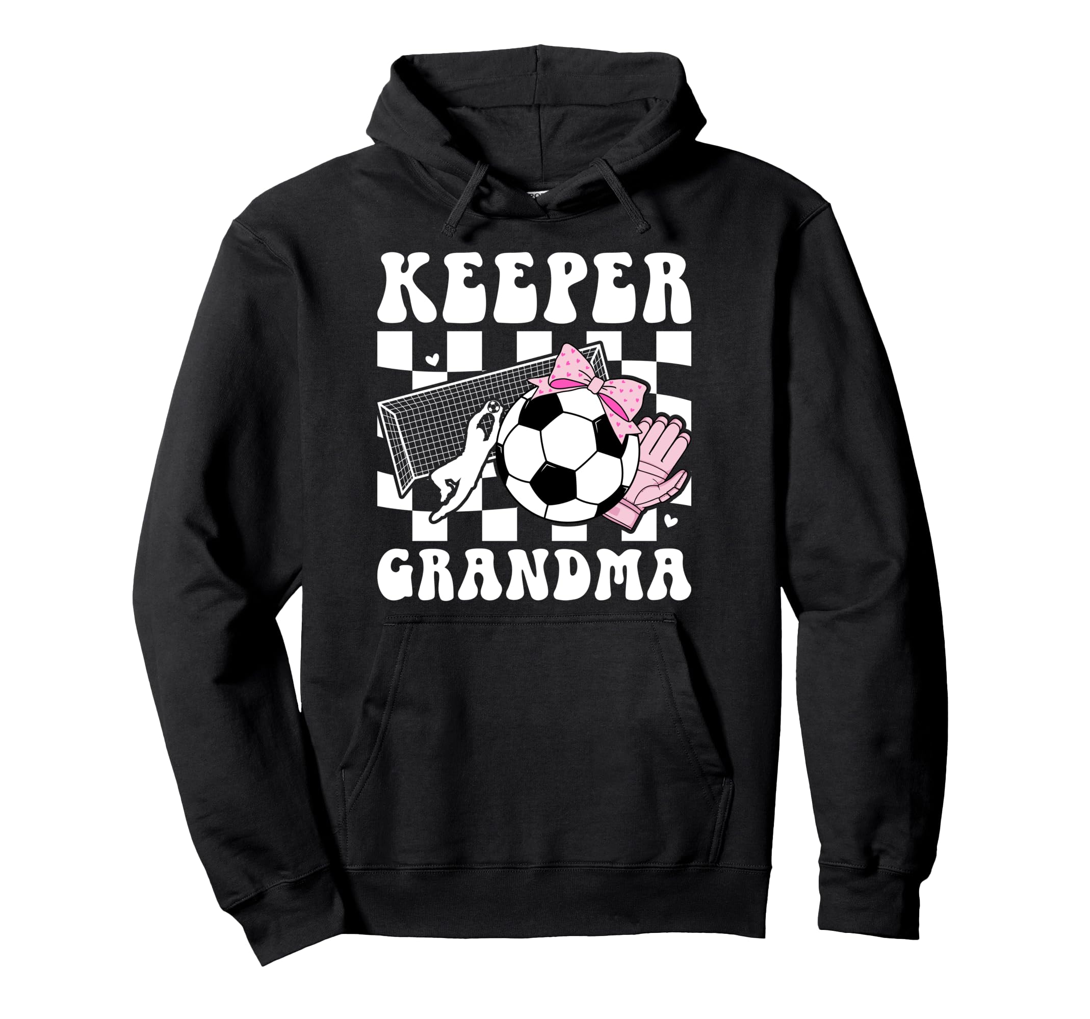 Groovy Soccer Keeper Grandma Soccer Hoodie - Streetwear Style for Adults