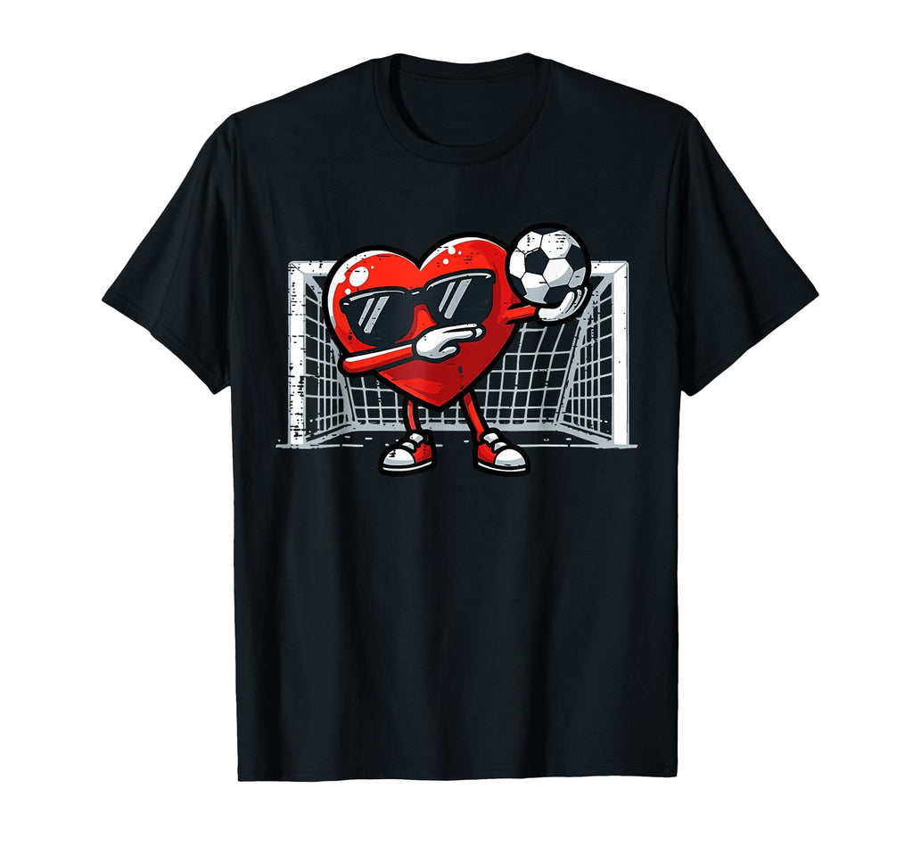 Valentine Soccer Heart Drip Sport T-Shirt - Aesthetic Graphic Men Women