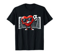 Valentine Soccer Heart Drip Sport T-Shirt - Aesthetic Graphic Men Women