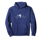 Soccer Heartbeat Soccer Player Gift Hoodie - Minimalist Print Unisex