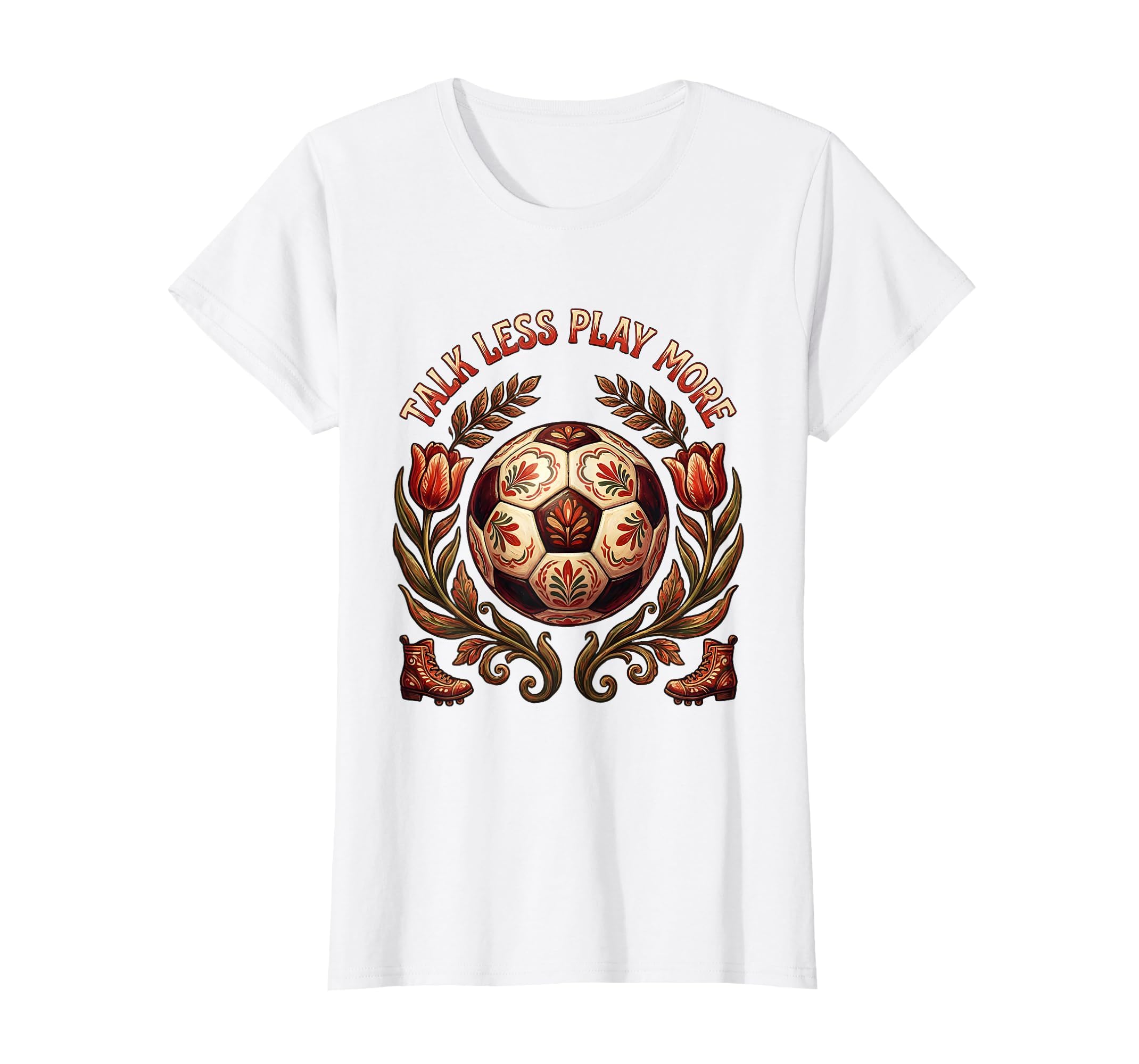 Talk Less Play More Soccer T-Shirt - Streetwear Style for Adults