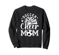 Soccer And Cheer Mom Cheerleading Sweatshirt - Novelty Apparel for Adults