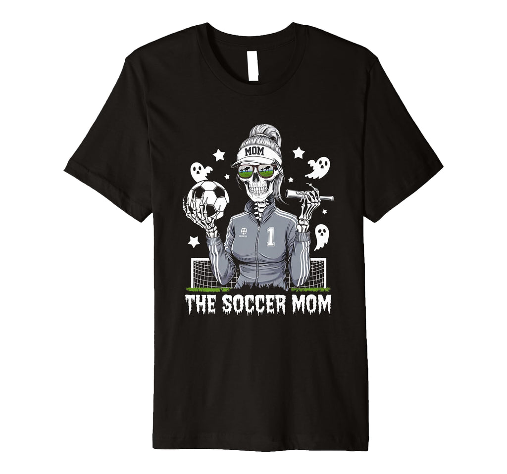 Soccer Mom Skeletton Halloween Soccer Mama T-Shirt - Unique Graphic Unisex