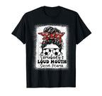 Womens Somebodys Loud Mouth Soccer T-Shirt - Streetwear Style Men Women