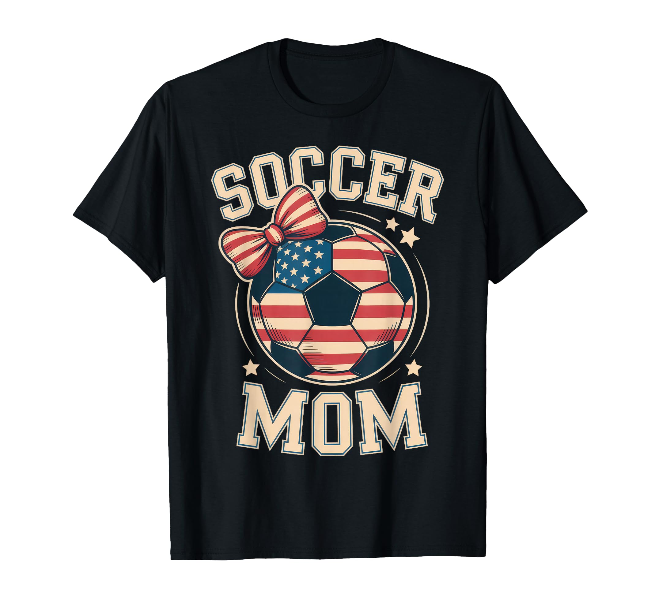 Soccer Mom Coquette Bow Ball T-Shirt - Casual Everyday Wear for Adults