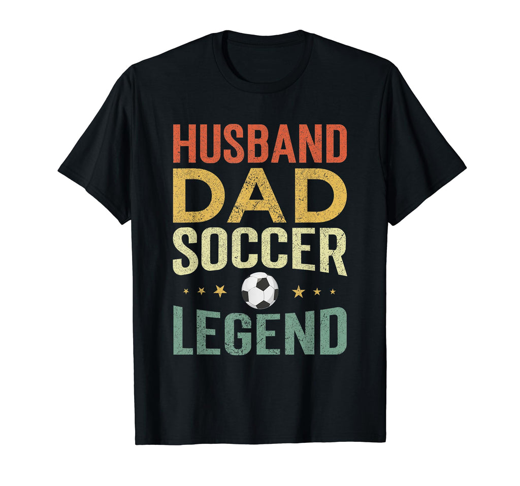 Husband Dad Soccer Legend T-Shirt - Fun Novelty Design Unisex