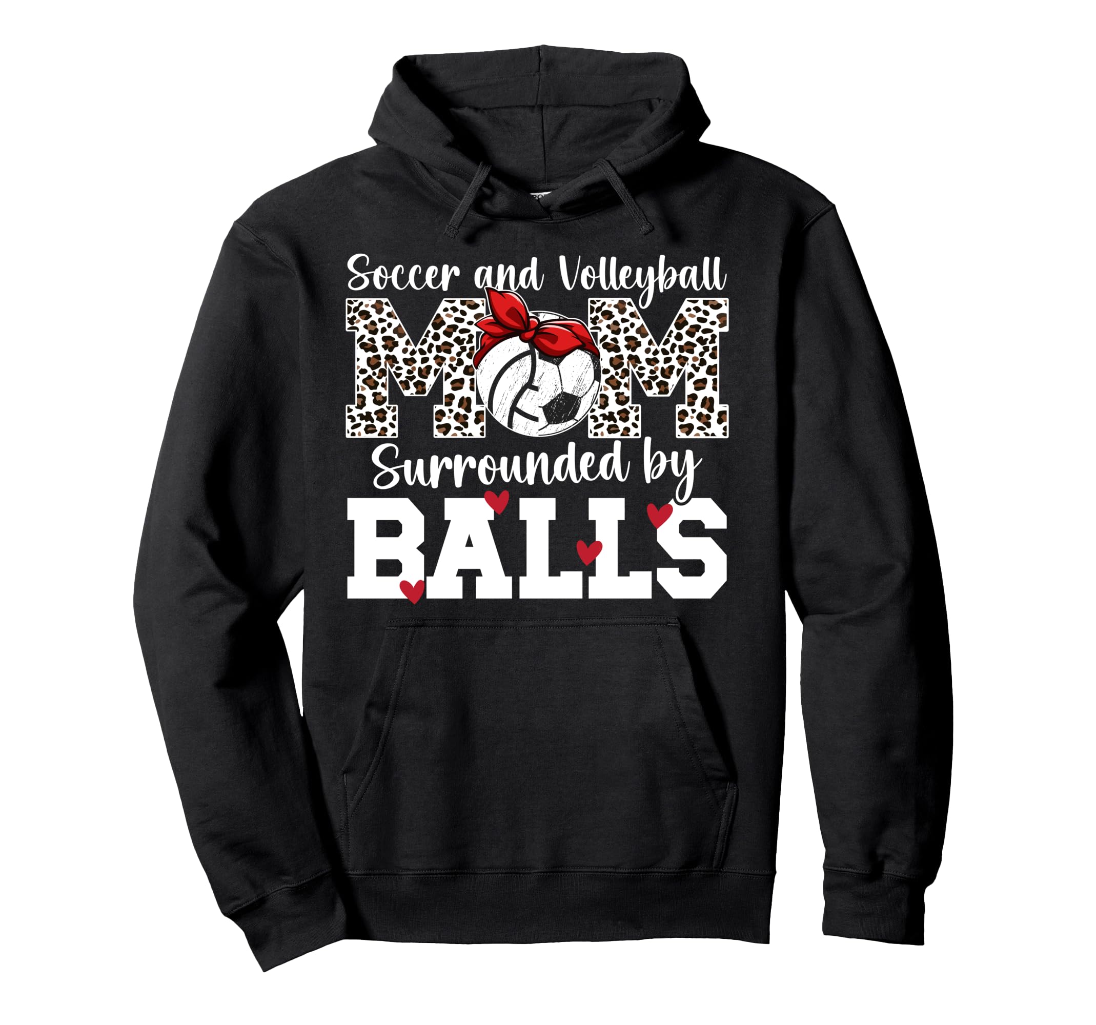 Soccer And Volleyball Mom Funny Hoodie - Aesthetic Graphic Men Women