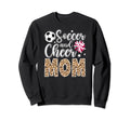 Soccer And Cheer Mom Leopard Sweatshirt - Custom Art Print for Adults