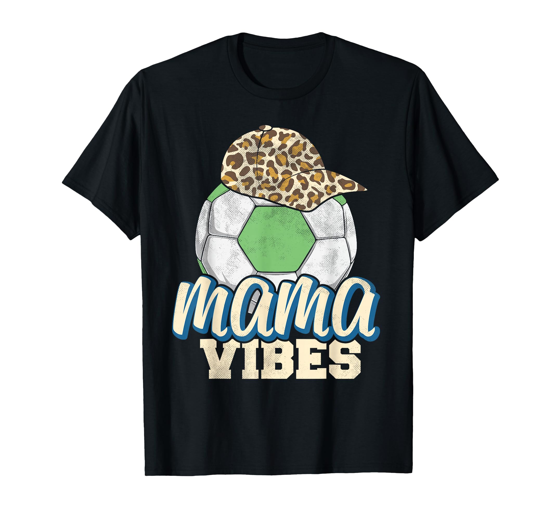 Mama Vibes Soccer Mothers Day Funny T-Shirt - Aesthetic Graphic Unisex