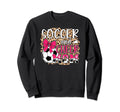 Soccer And Cheer Mom Leopard Sweatshirt - Trendy Graphic Men Women