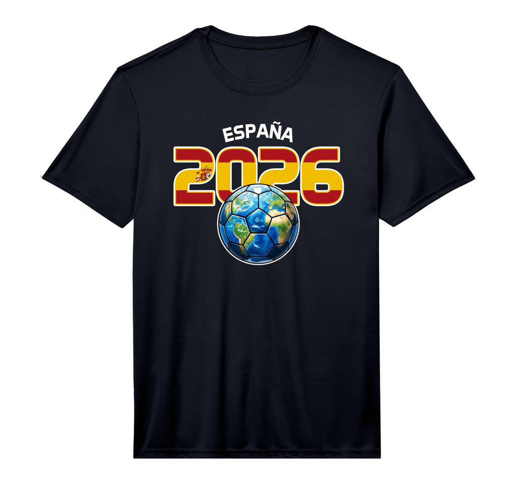 Spain 2026 World Soccer Performance T-Shirt - Minimalist Print Unisex