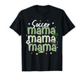 Soccer Mama Bow Checkered Soccer Lovers T-Shirt - Minimalist Print Unisex