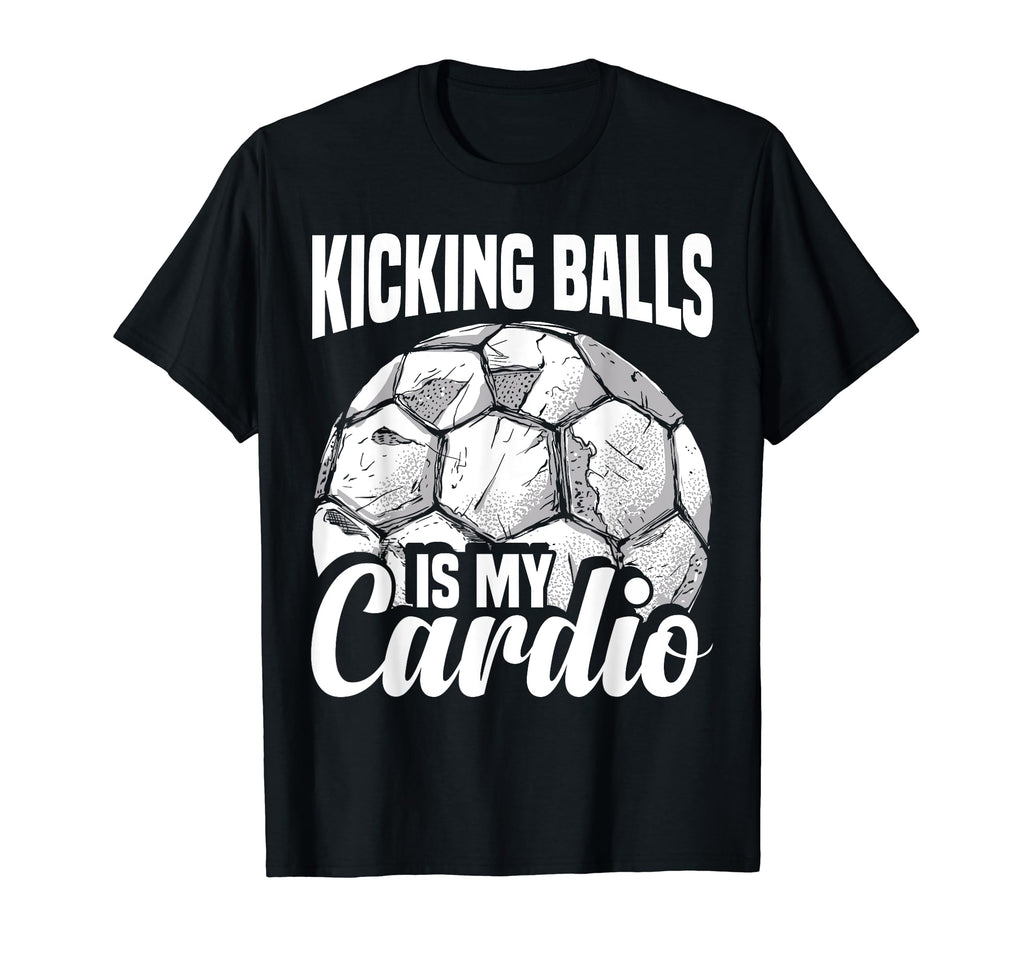 Soccer Player Kicking Balls Soccer T-Shirt - Fun Novelty Design Unisex