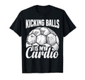 Soccer Player Kicking Balls Soccer T-Shirt - Fun Novelty Design Unisex