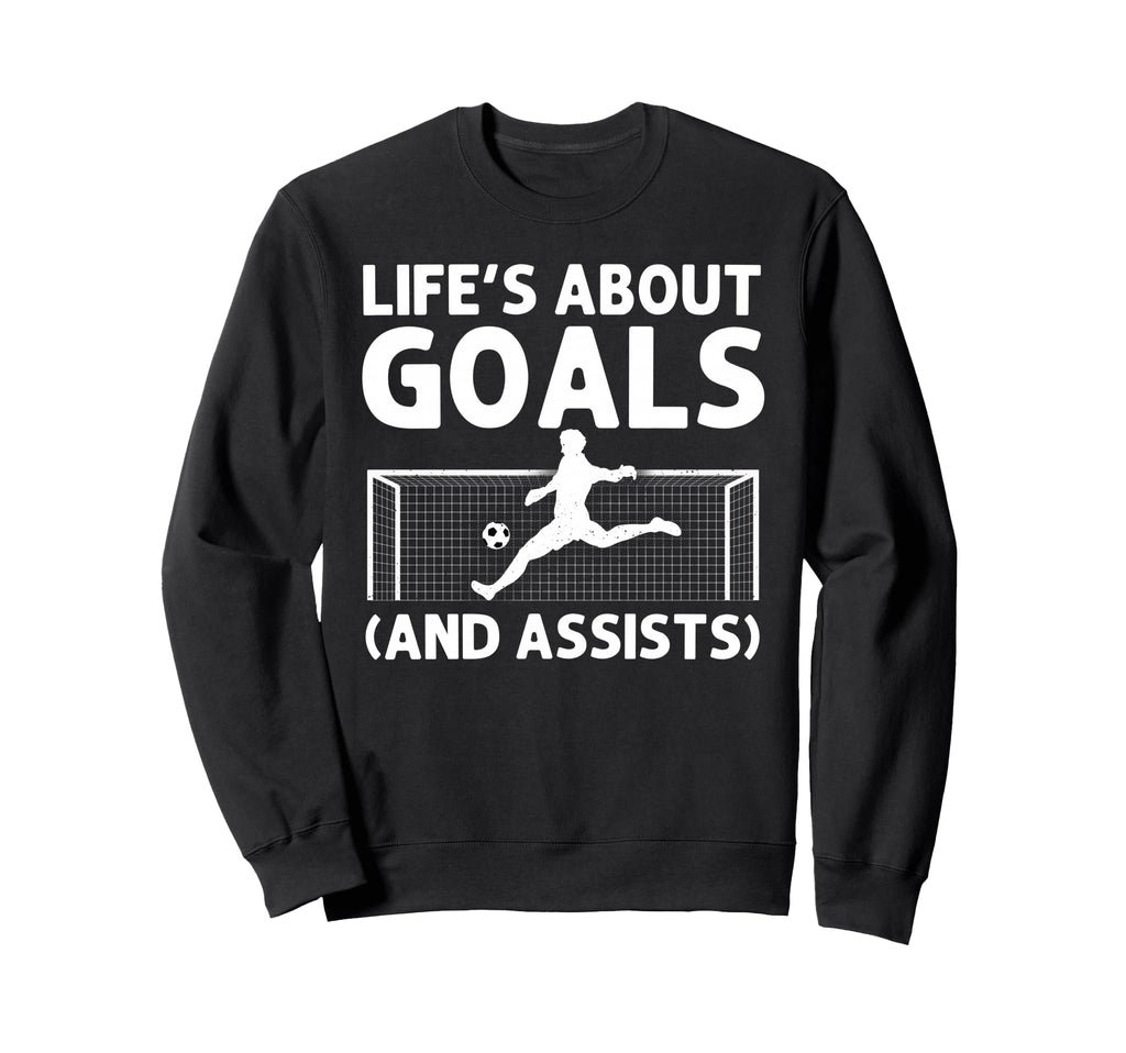 Funny Soccer Art Gag Soccer Player Sweatshirt - Novelty Apparel Unisex