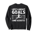Funny Soccer Art Gag Soccer Player Sweatshirt - Novelty Apparel Unisex