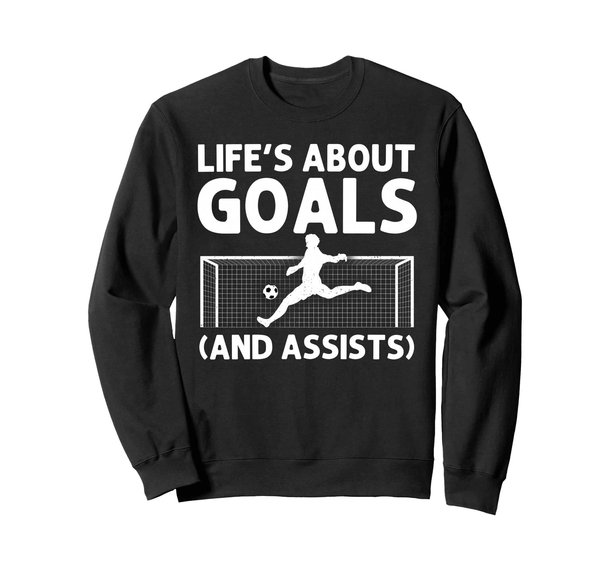 Funny Soccer Art Gag Soccer Player Sweatshirt - Novelty Apparel Unisex