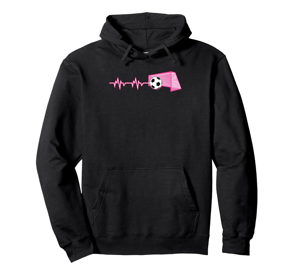 Heartbeat Football Soccer Goalie Soccer Hoodie - Novelty Apparel Men Women