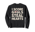 Soccer Score Goals Football Sweatshirt - Graphic Print for Adults