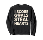Soccer Score Goals Football Sweatshirt - Graphic Print for Adults