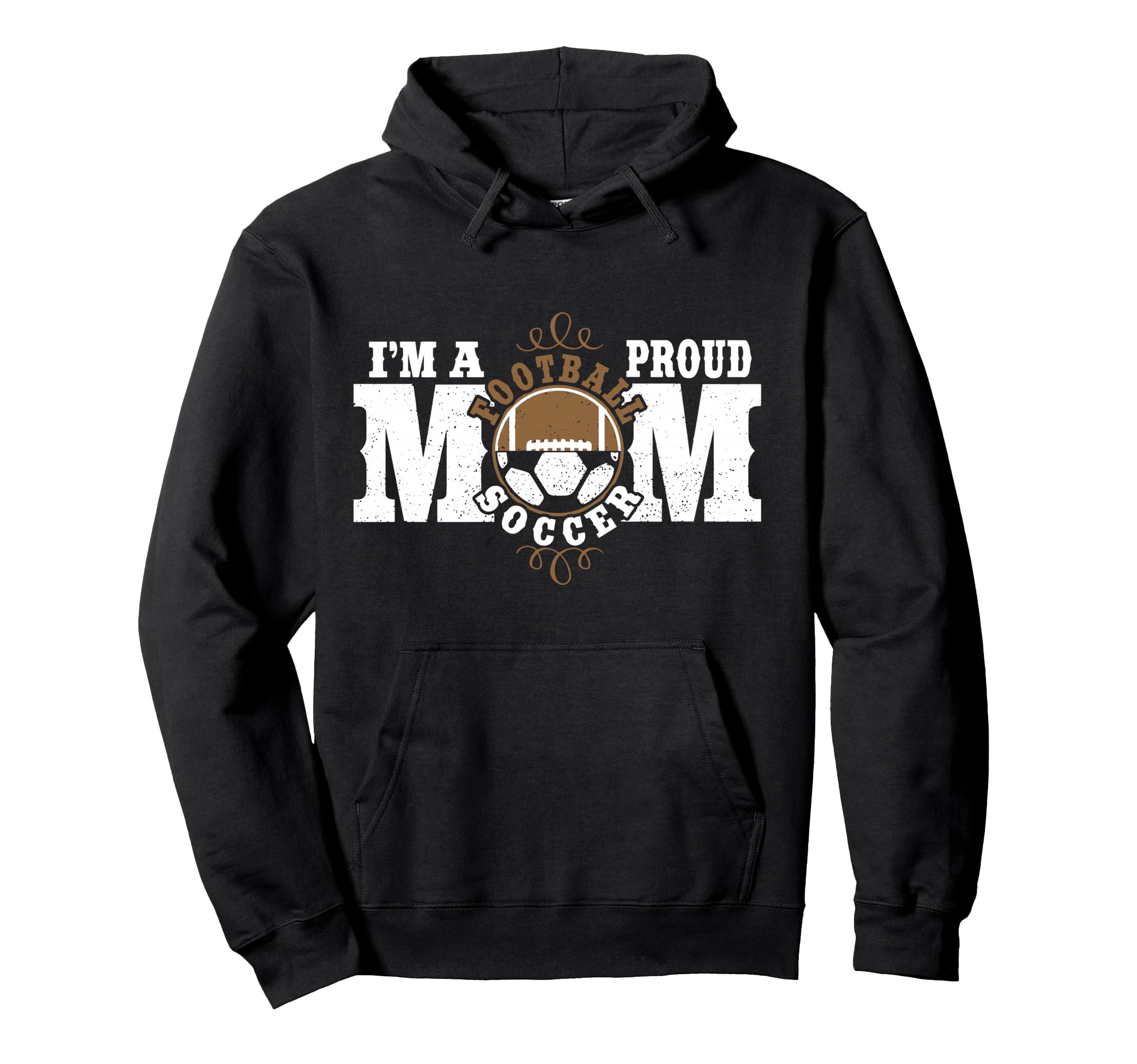 Im Proud Football Soccer Mom Combined Hoodie - Streetwear Style Men Women