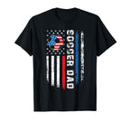 Patriotic Red White Blue Usa Flag T-Shirt - Fun Novelty Design for Adults