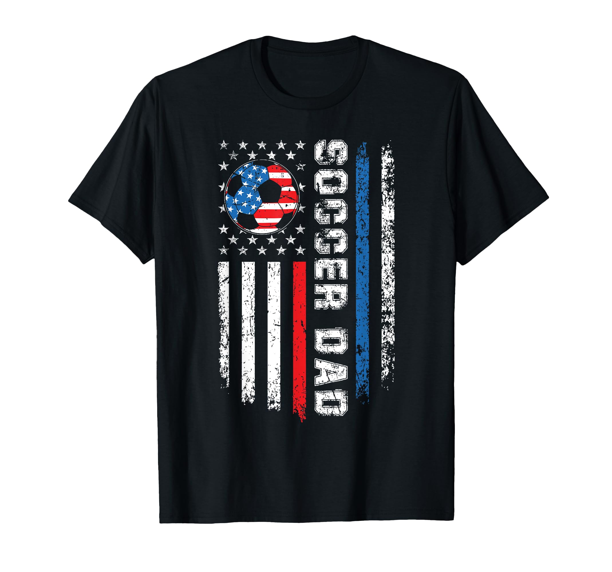 Patriotic Red White Blue Usa Flag T-Shirt - Fun Novelty Design for Adults