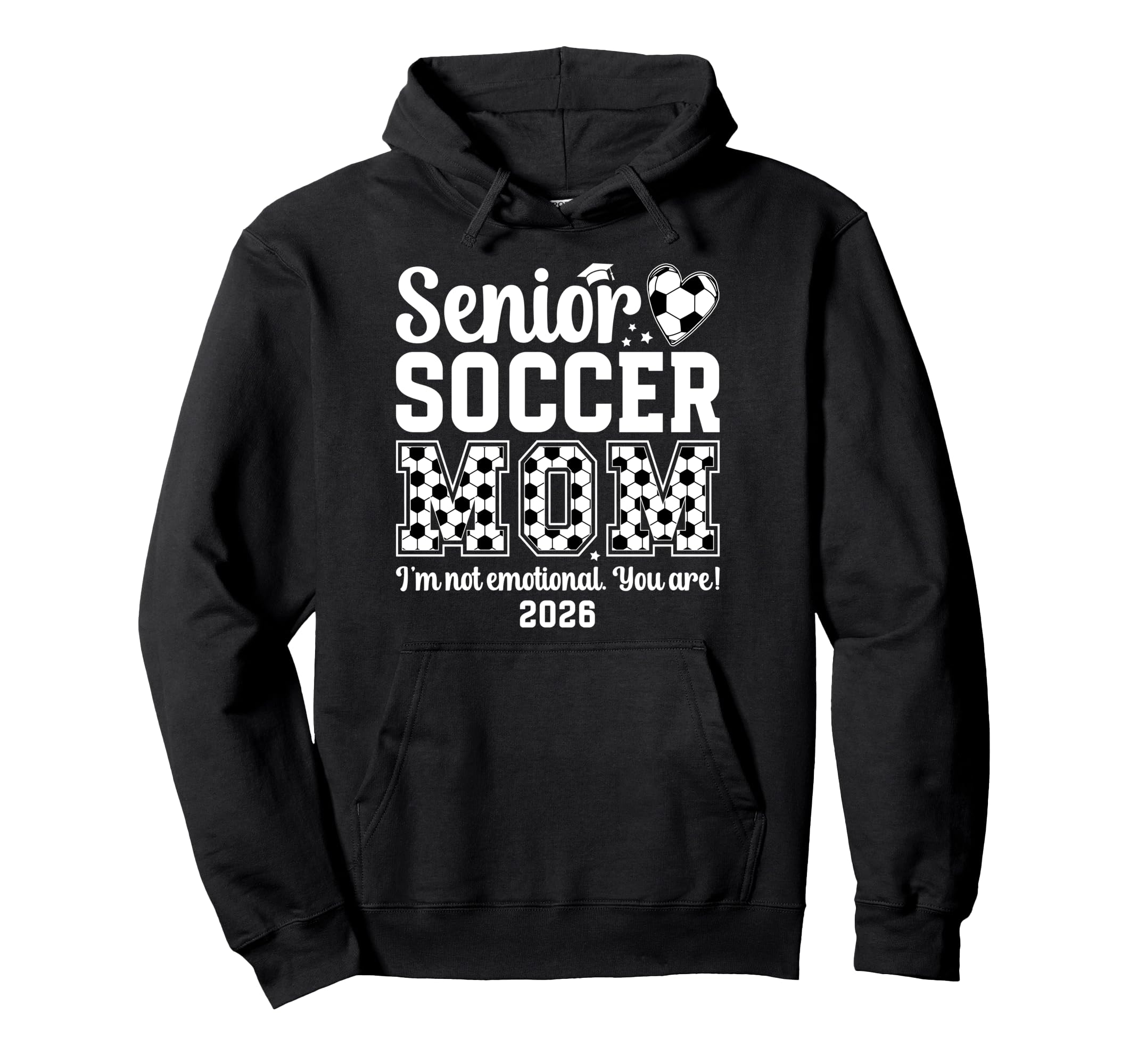 Funny Soccer Senior Mom 2026 Soccer Hoodie - Streetwear Style Men Women