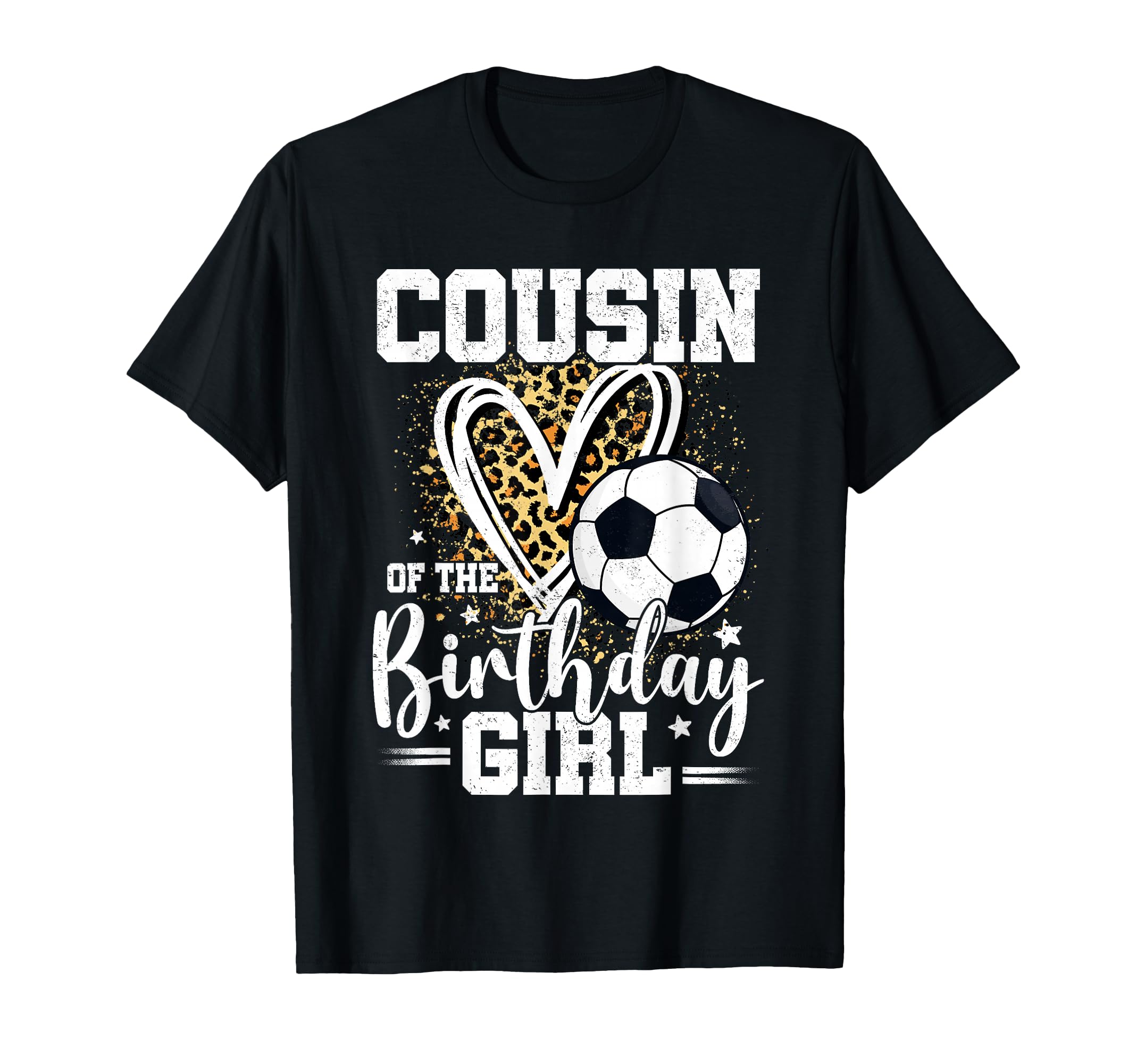 Cousin Birthday Soccer Cousin T-Shirt - Custom Art Print for Adults