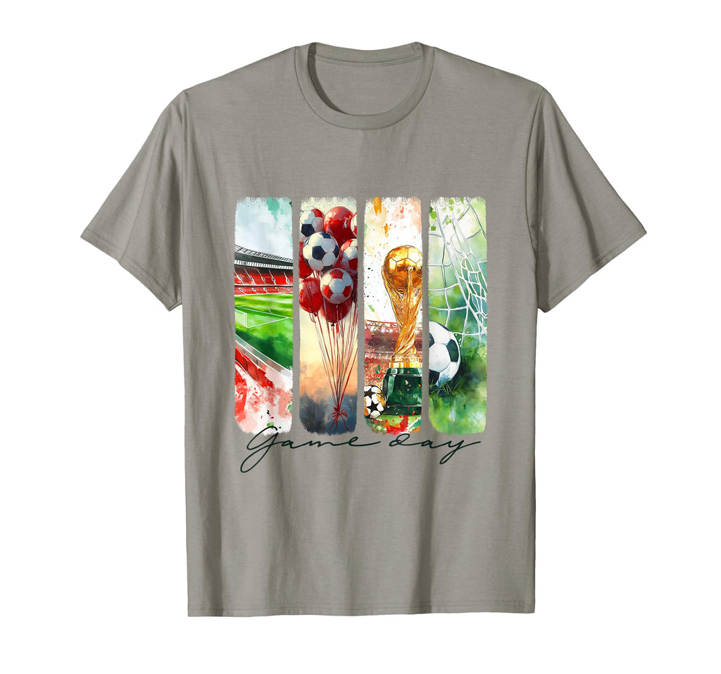 Game Day Soccer Ball Sports Coquette T-Shirt - Minimalist Print for Adults