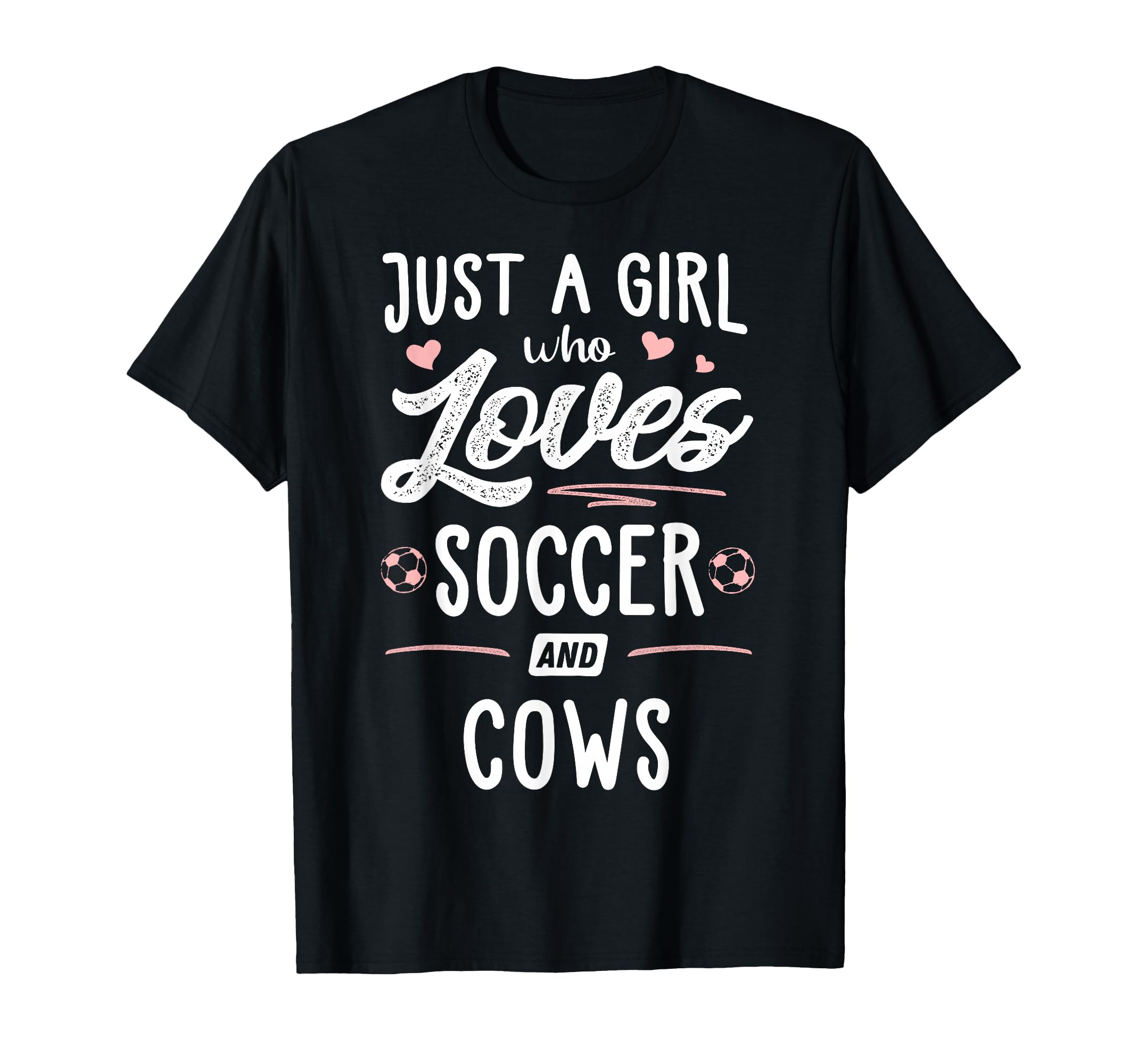 Just Who Loves Soccer And Cows Gift T-Shirt - Custom Art Print Unisex