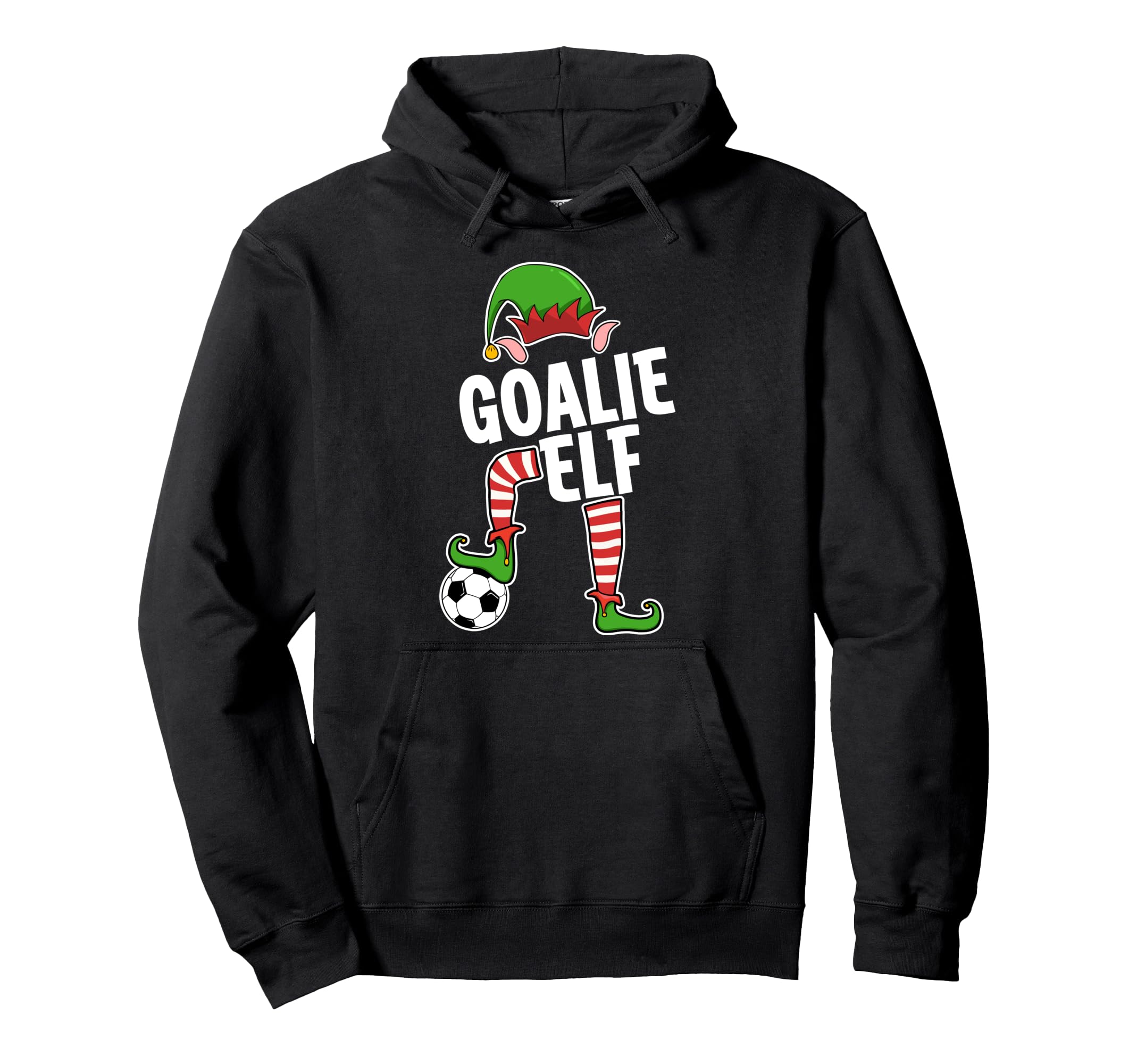 Soccer Elf Goalie Soccer Player Elf Hoodie - Trendy Graphic Men Women