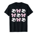Soccer Coquette Bow Soccer T-Shirt - Streetwear Style for Adults