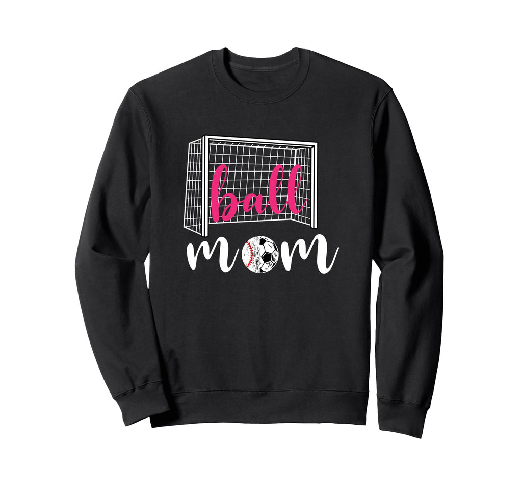 Soccer Mom Ball Football Game Day Funny Sweatshirt - Graphic Print Unisex